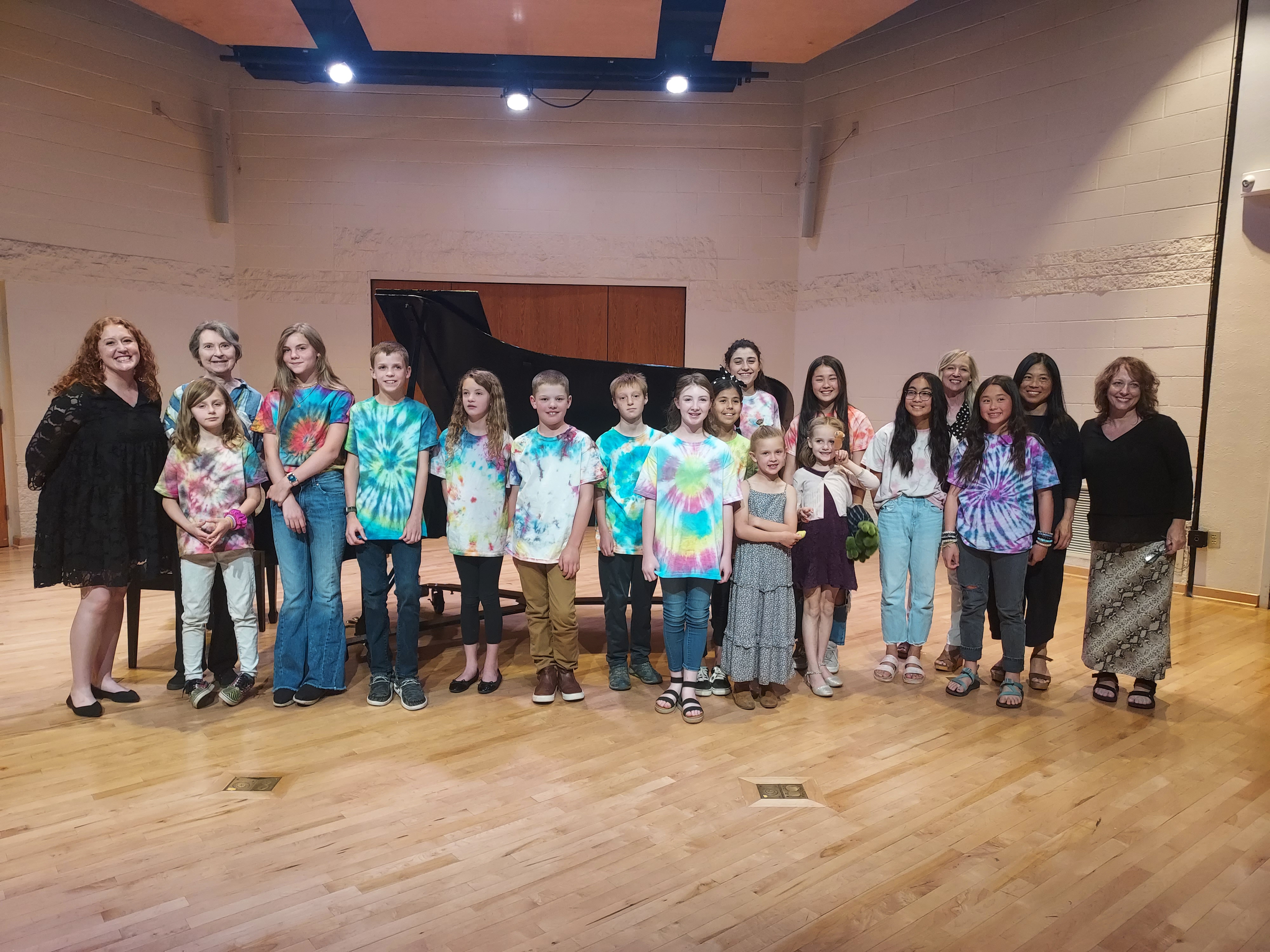 Picture of students and faculty of the Piano Academy at Fort Lewis College